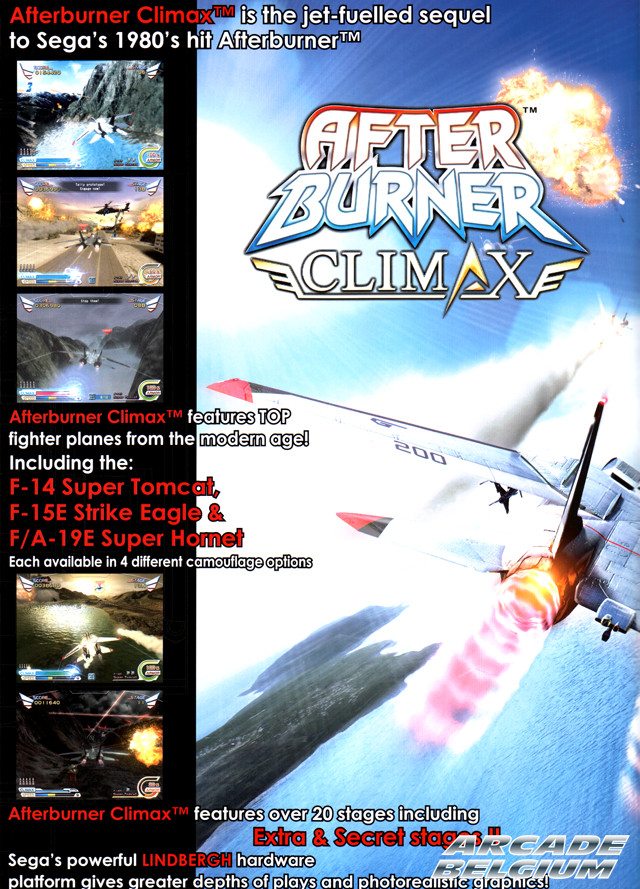 After Burner Climax brochure side B