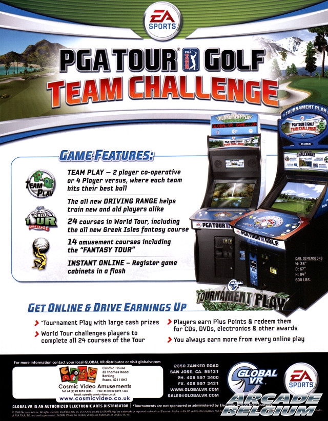 PGA Tour Golf Team Challenge brochure