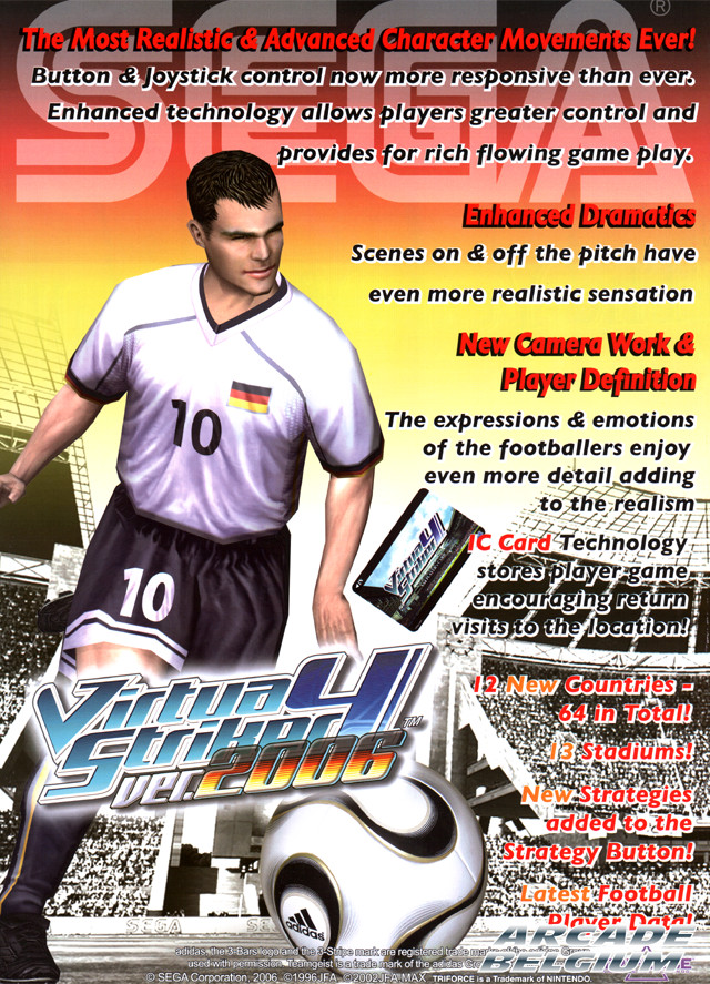 Virtua Striker 4 ver. 2006 brochure side B