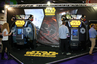 borne arcade star wars battle pod