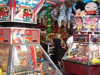 A mobile arcade burns down in Tournai
