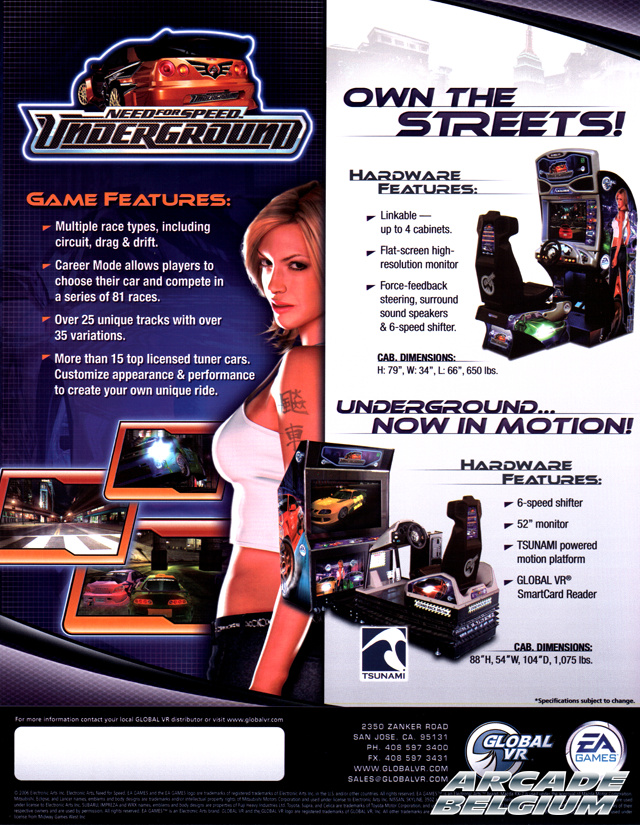 Need for Speed Underground brochure