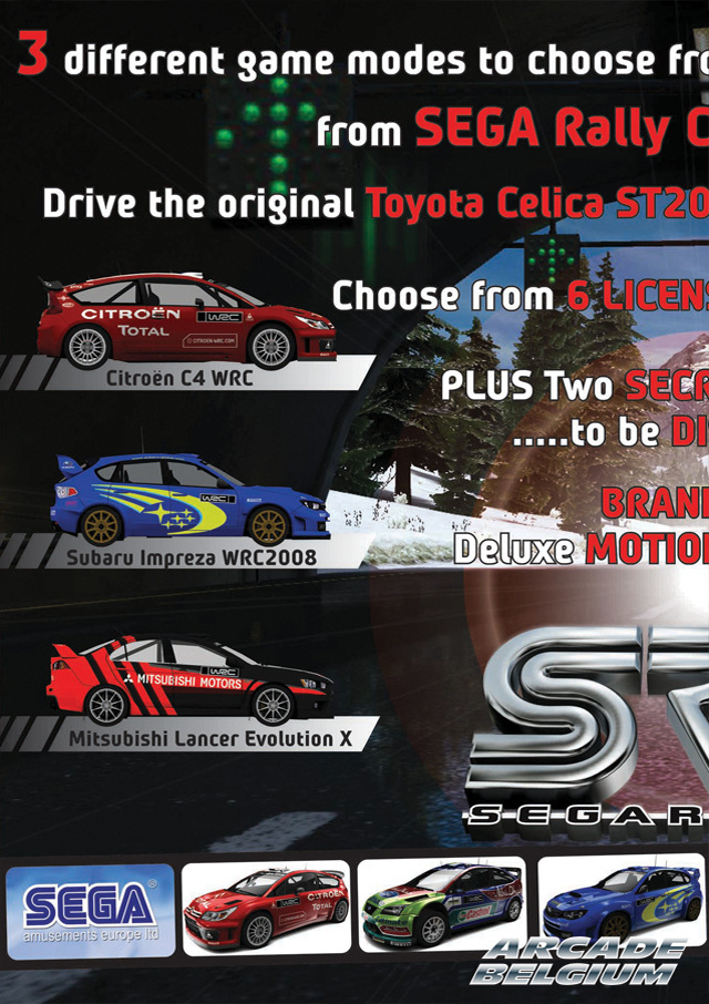 Sega Rally 3 brochure side B